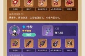 《原神班尼特辅助武器圣遗物大揭秘》（探秘班尼特辅助武器和圣遗物）