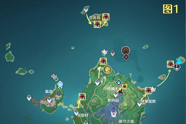 原神鸣海栖霞洞天宝宝箱位置全图解（原神玩家必看！解锁宝宝箱）  第1张